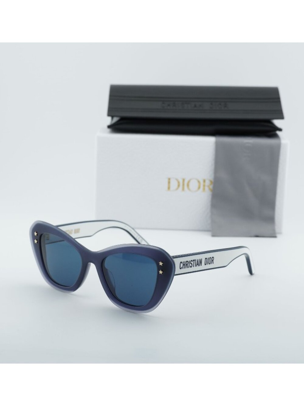 Dior DIORPACIFIC B3U 30B0 Butterfly Sunglasses - Blue / White